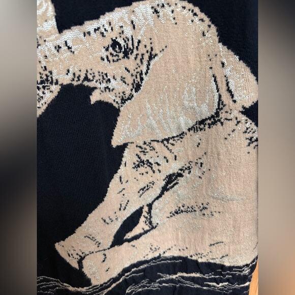 Vtg St. John Knit Elephant Sweater Womens S Marie Gray Santana Knit Intarsia - Picture 4 of 7